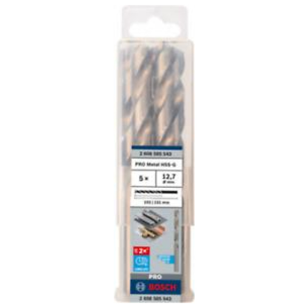 Bosch PRO 12,7×101×151 mm Metal HSS-G spiralna burgija pak.5 kom. | 2608585543 - Image 2