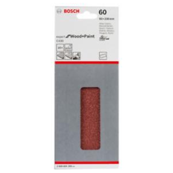 Bosch 10-delni set brusnih listova Expert for Wood and Paint 93x230 P60 | 2608605295 - Image 2