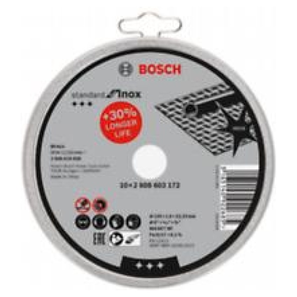 Standard for Inox Bosch 10 komada 125x1,6x22,23 mm | 2608619050 - Image 2