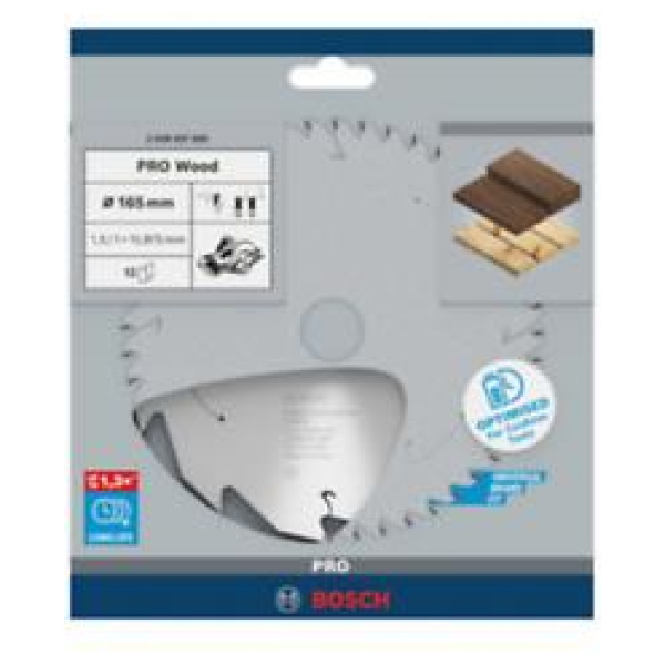 Bosch PRO 165x1,5/1x15,875mm T12 za Drvo list akumulatorske kružne testere  | 2608837680 - Image 2