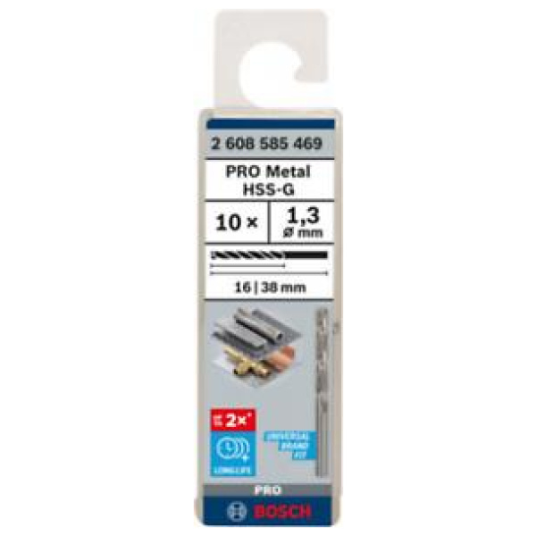 Burgija 1,3mm za metal HSS-G Bosch pak.10 kom. | 2608585469 - Image 2