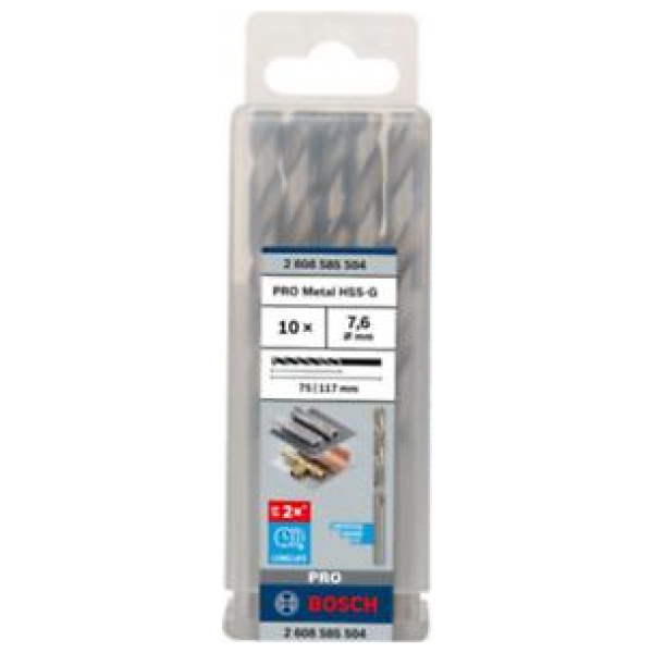 Bosch HSS-G 7.6x75x117 mm PRO Metal burgija  | 2608585504 - Image 2