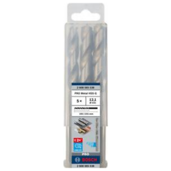 Bosch PRO 12,1×101×151 mm Metal HSS-G spiralna burgija pak.5 kom. | 2608585538 - Image 2