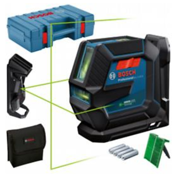 GLL 2-15 G Linijski laser sa magnetnim nosačem,štipaljkom u koferu domet 15m | 0601063W02