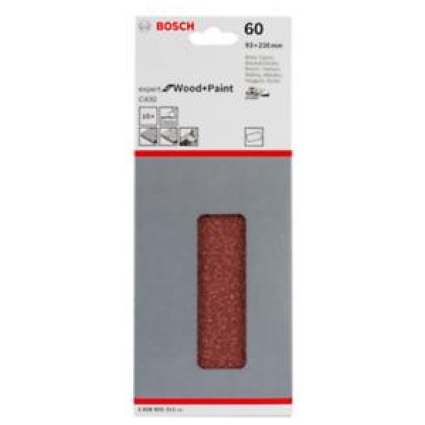 Bosch 10-delni set brusnih listova Expert for Wood and Paint 93x230 P60 | 2608605311 - Image 2