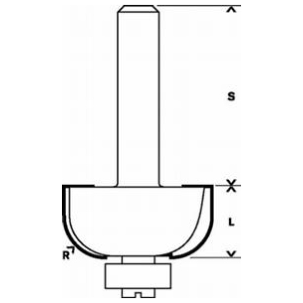 Glodalo za poluokrugle kanale12 Bosch R112 | 2608628474 - Image 2