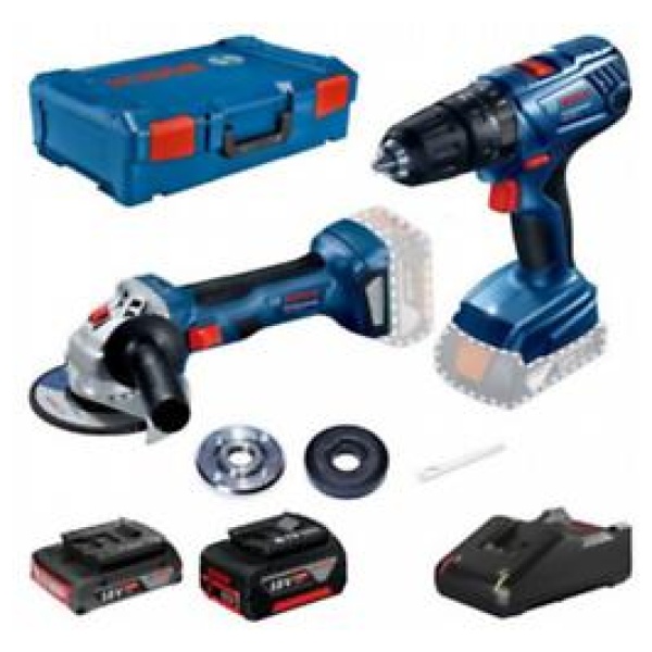 Bosch Profesionalni set: GSB 180-LI + GWS 180-LI + 1 x  GBA 18V 2.0Ah + 1x GBA 18V 4.0Ah u XL L-BOXX | 0615990M36