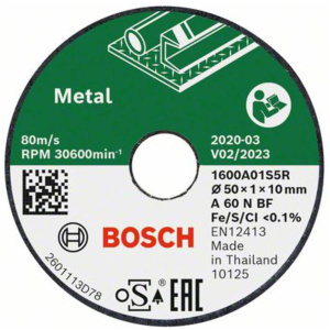 Expert za metal 50x1x10 mm ravna rezna ploča  pakovanje 3 kom. Bosch | 1600A01S5Y