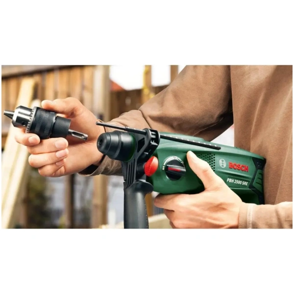 PBH 2500 SRE Bosch Elektro-pneumatski čekić sa setom burgija i dodatnim futerom | 0603344402 - Slika 2
