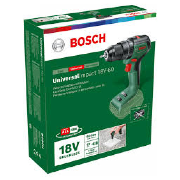 UniversalImpact 18V-60 Bosch Aku.vibraciona bušilica / SOLO | 06039D7100 - Image 7