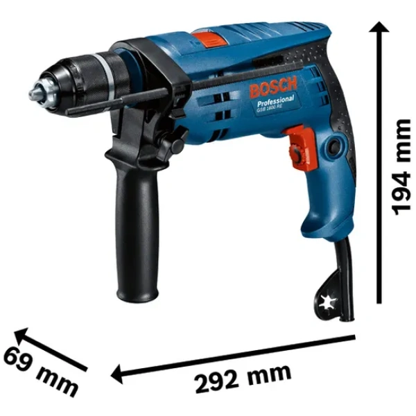 GSB 1600 RE Bosch Udarna bušilica 750W  | 0601228200 - Slika 3
