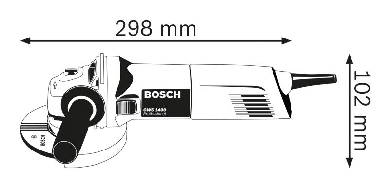 GWS 1400 Bosch Električna Ugaona brusilica  | 0601824806 - Slika 3