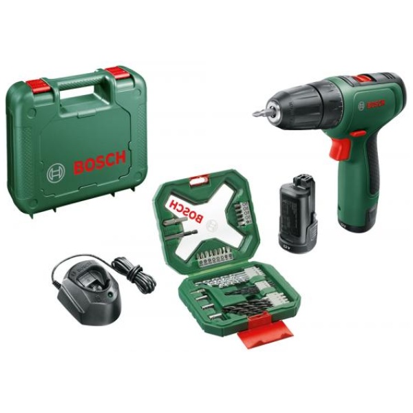 EasyDrill 1200  Bosch Aku.bušilica-odvrtač + set pribora / 2 x 1.5 Ah | 06039D3008