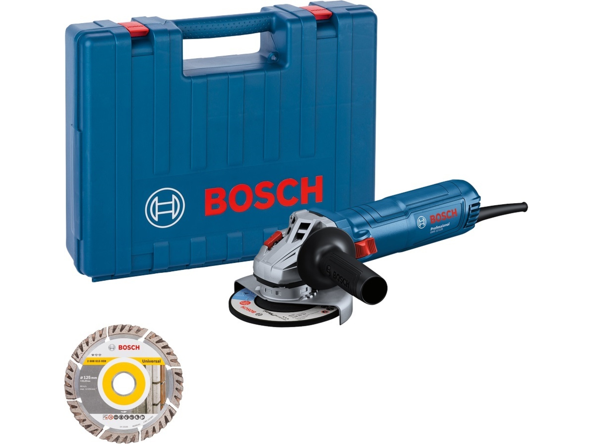 GWS 12-125 Bosch Ugaona brusilica 1200W + kofer + dij.disk | 06013A6102