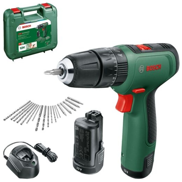 EasyImpact 1200  Bosch Aku.bušilica-odvrtač +bitovi i burgije / 2 x 1.5 Ah | 06039D3105