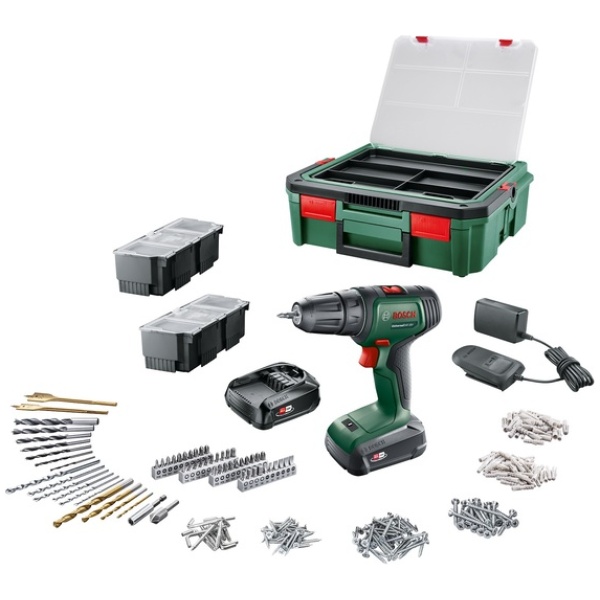 UniversalDrill 18V  Bosch Aku.bušilica-odvrtač + SystemBox / 2 x 1.5 Ah| 06039D4003