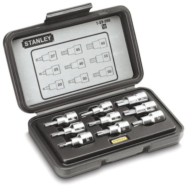 Stanley 9-delni set nasadnih ključeva 1/2" Torx | 1-89-098