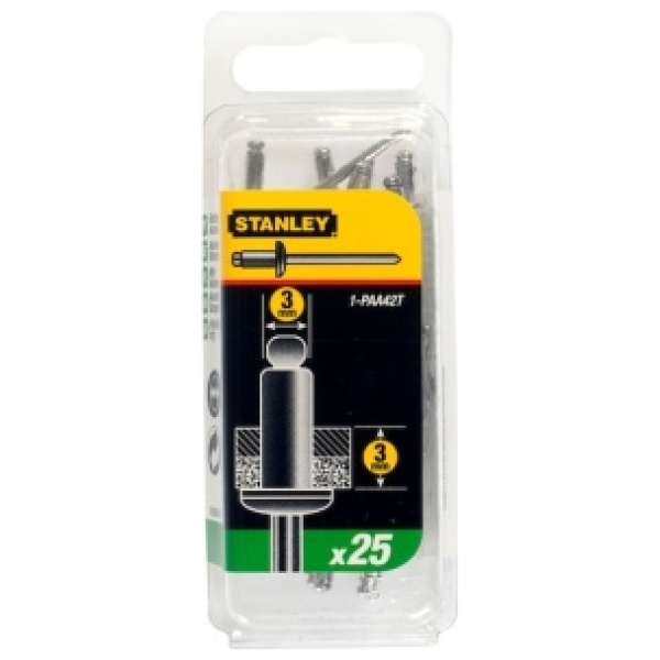 STANLEY ALUMINIJUMSKA POP NITNA 1/8"X 1/8" (X25) | 1-PAA42T - Image 2