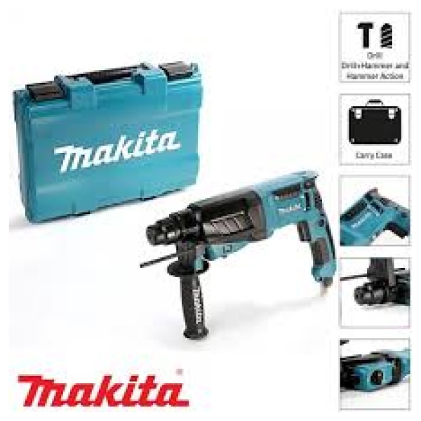 Elektro-pneumatski čekić Makita  SDS-plus 800W  2,4J  3,3kg | HR2630 - Image 4