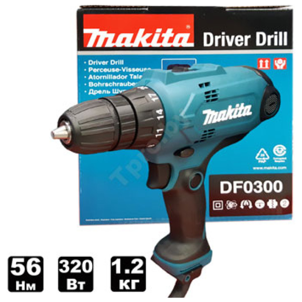 DF0300 MAKITA Bušilica-Zavrtač 320W | DF0300 - Image 2