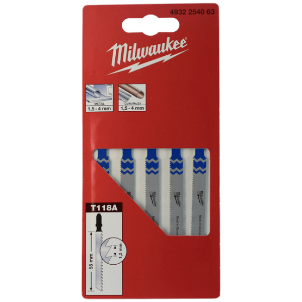 Testerice za metal Milwaukee 55mm set od 5 kom. | 4932254063 - Image 2