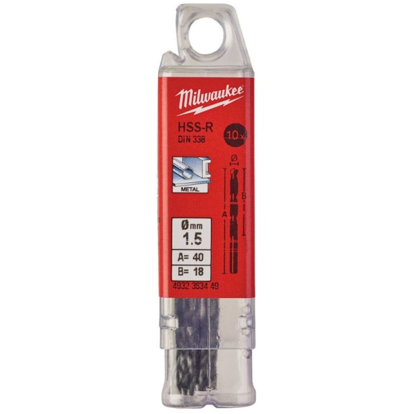 Burgija za metal Milwaukee HSS-R 1,5mm/10 komada | 4932363449 - Image 2