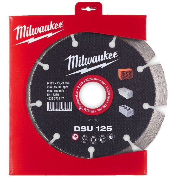 Milwaukee dijamantski rezni disk za šlicerice DSU125 125 x 22,23 mm | 4932373147 - Image 2