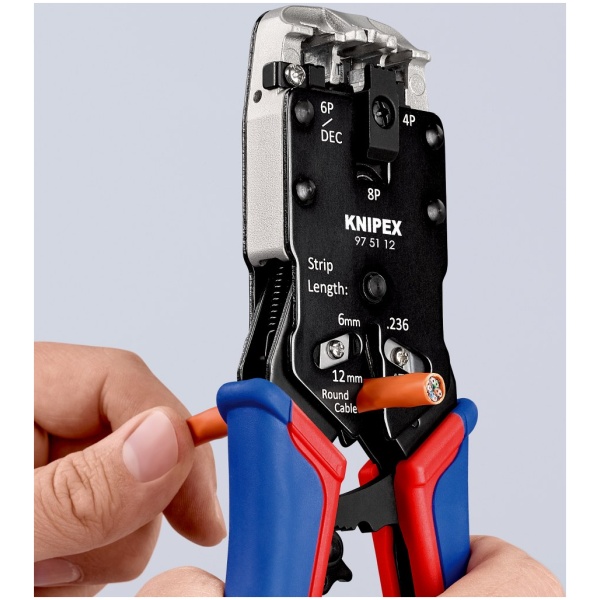 Knipex Klešta za konektore RJ 10,11,12,45 4/6/8 | 97 51 12 - Image 3