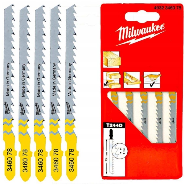 Testerice za drvo i PVC Milwaukee 75mm od 5 kom. | 4932346078