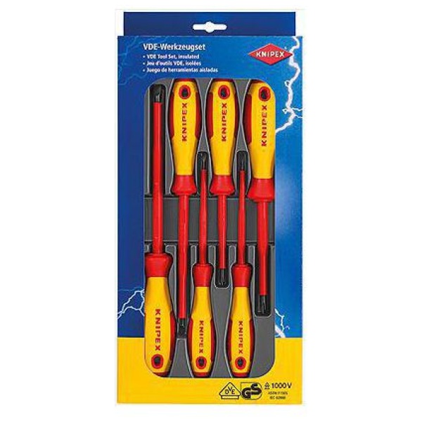 Odvijači izolovani električarski  Knipex 1000V set 6/1 | 00 20 12 V01