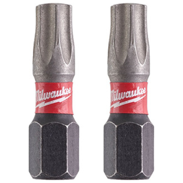 Udarni bitsevi Milwaukee TX SHOCKWAVE ojačani 1/4" TX30 x 25mm / 2 kom | 4932430885 - Image 2