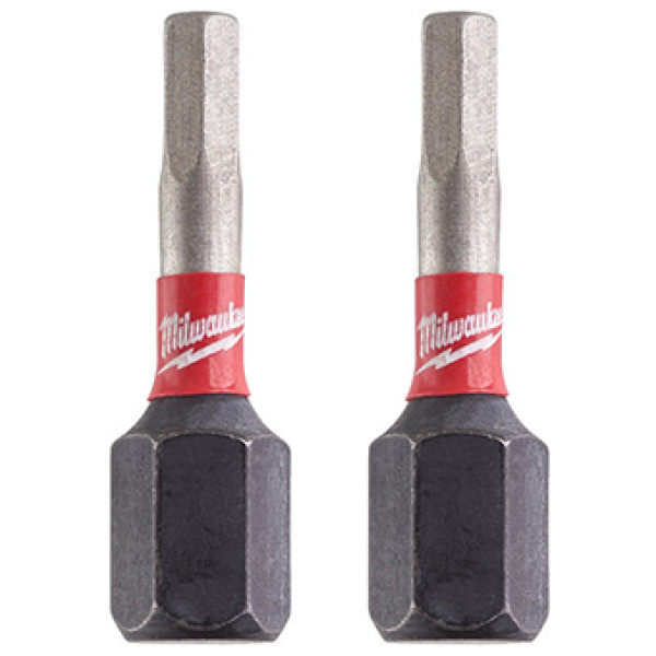 Udarni bitsevi Milwaukee HEX SHOCKWAVE ojačani HEX 3 x 25mm 1/4" / 2 kom| 4932430894 - Image 2