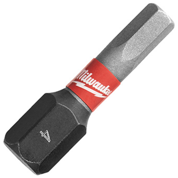 Udarni bitsevi Milwaukee HEX SHOCKWAVE ojačani HEX 4 x 25mm 1/4" / 2 kom | 4932430895 - Image 3