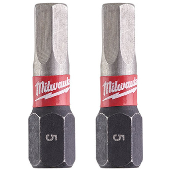 Udarni bitsevi Milwaukee HEX SHOCKWAVE ojačani HEX 5 x 25mm 1/4" / 2 kom | 4932430896 - Image 2