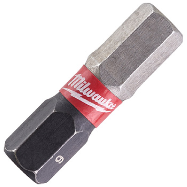 Udarni bitsevi Milwaukee HEX SHOCKWAVE ojačani HEX 6 x 25mm 1/4" / 2 kom | 4932430897 - Image 3