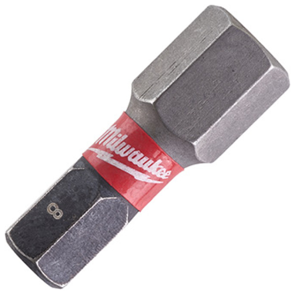 Udarni bitsevi Milwaukee HEX SHOCKWAVE ojačani HEX 8 x 25mm 1/4" / 2 kom | 4932430898 - Image 3