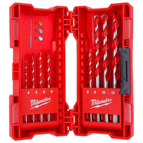 Vidija burgije za beton Milwaukee 4-12mm / set 8 komada | 4932471192