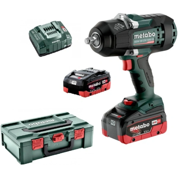 SSW 18 LTX 1450 BL 18V Metabo aku. udarni odvrtač  2x5,5Ah 1450 Nm l 602401660 - Image 2