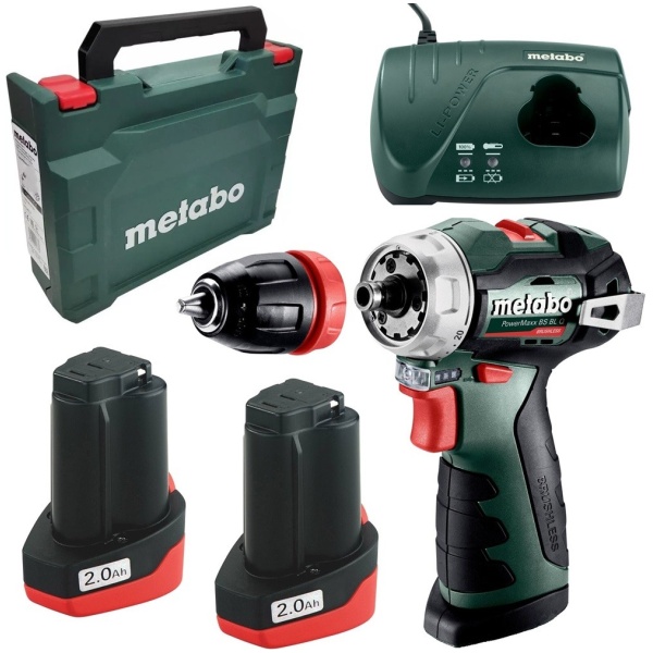 PowerMaxx BS BL Q 12V Akumulatorska bušilica - odvrtač  Metabo l 601749500 - Image 2