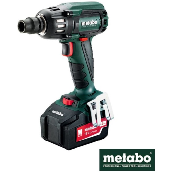 SSW 18 LTX 400 BL 18V Metabo akumulatorski udarni odvrtač 2x4,0 Ah 400 Nm l 602205500