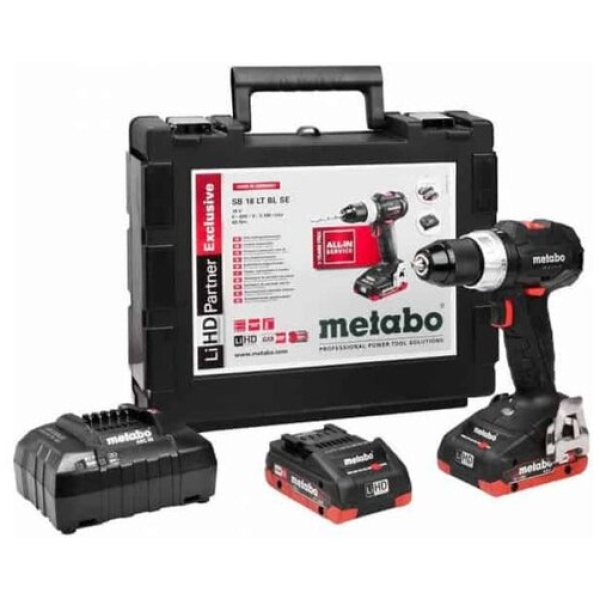 SB 18 LT BL SE 18V Metabo akumulatorska vibraciona bušilica - odvrtač 2 x 4,0Ah l 602368800 - Image 3