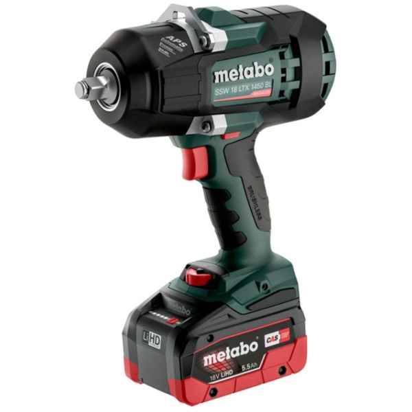 SSW 18 LTX 1450 BL 18V Metabo aku. udarni odvrtač  2x5,5Ah 1450 Nm l 602401660