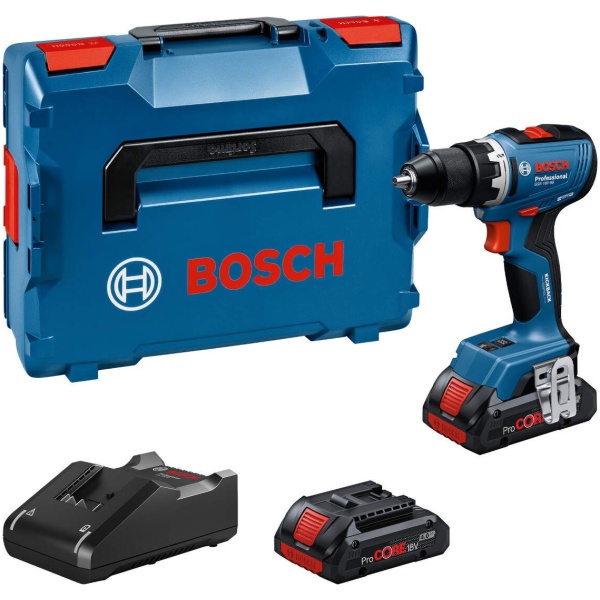 GSR 18V-65 Akumulatorska bušilica - odvrtač Bosch 2x4,0Ah ProCore + L-BOXX 136 | 06019N3206