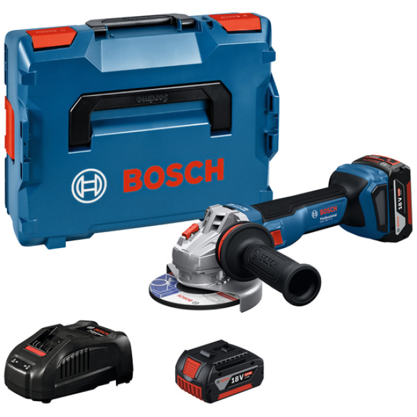 Bosch GWS 18V-11 Akumulatorska brusilica fi125mm sa 2x5,0Ah + L-Boxx | 06019N4103