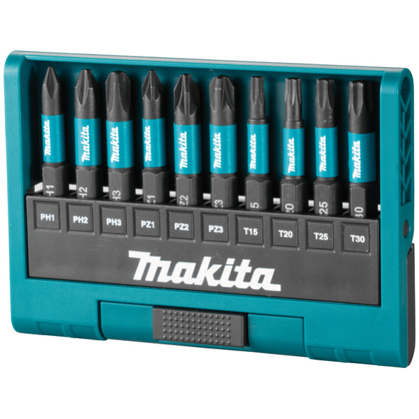 E-12011 Makita 10-delni set bitova Impact Black l E-12011