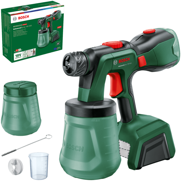 Bosch AdvancedSpray 18V-500 pištolj za farbanje i krečenje SOLO l 0603208200