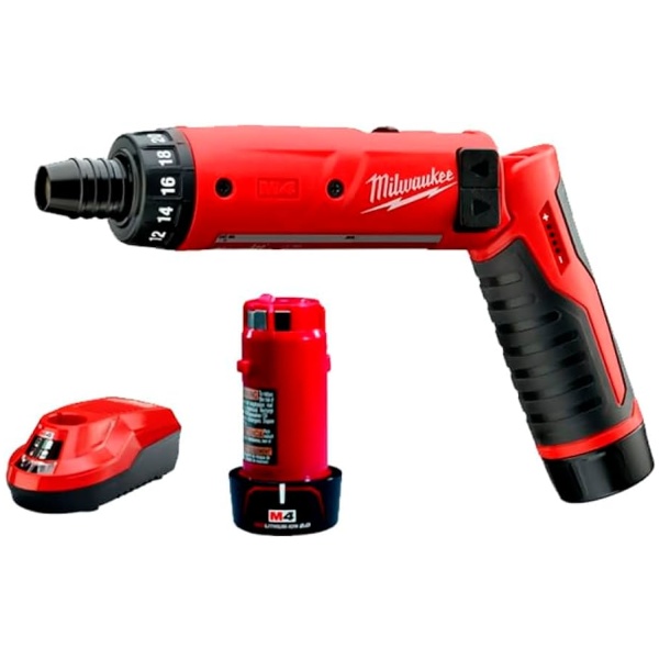 MILWAUKEE M4 D-202B  Bušilica 4 V, 2,0 Ah sa 2 baterije i punjačem l 4933440475