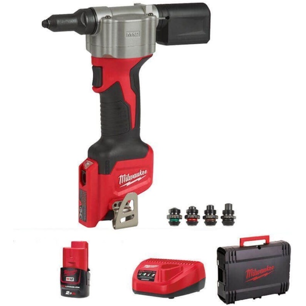 Milwaukee M12 BPRT-201X Akumulatorski pištolj za pop nitne 12V 2Ah l 4933464405