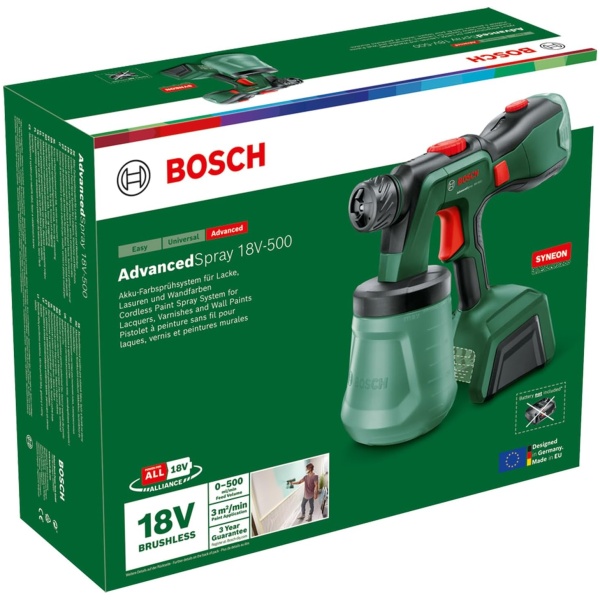 Bosch AdvancedSpray 18V-500 pištolj za farbanje i krečenje SOLO l 0603208200 - Image 2