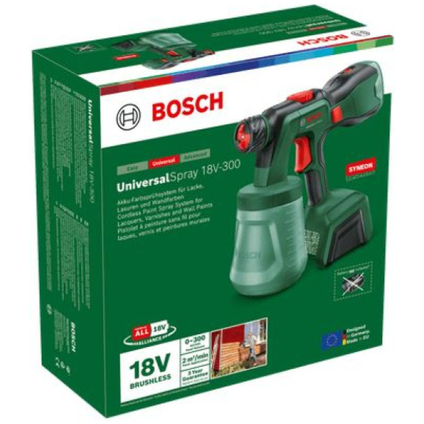 Bosch UniversalSpray 18V-300 Solo pištolj za farbanje i krečenje SOLO l 0603208100 - Image 3